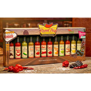 Road Trip Hot Sauce Roadhouse Sampler - 12 Pack Gift Set 24oz - NEW & SEALED